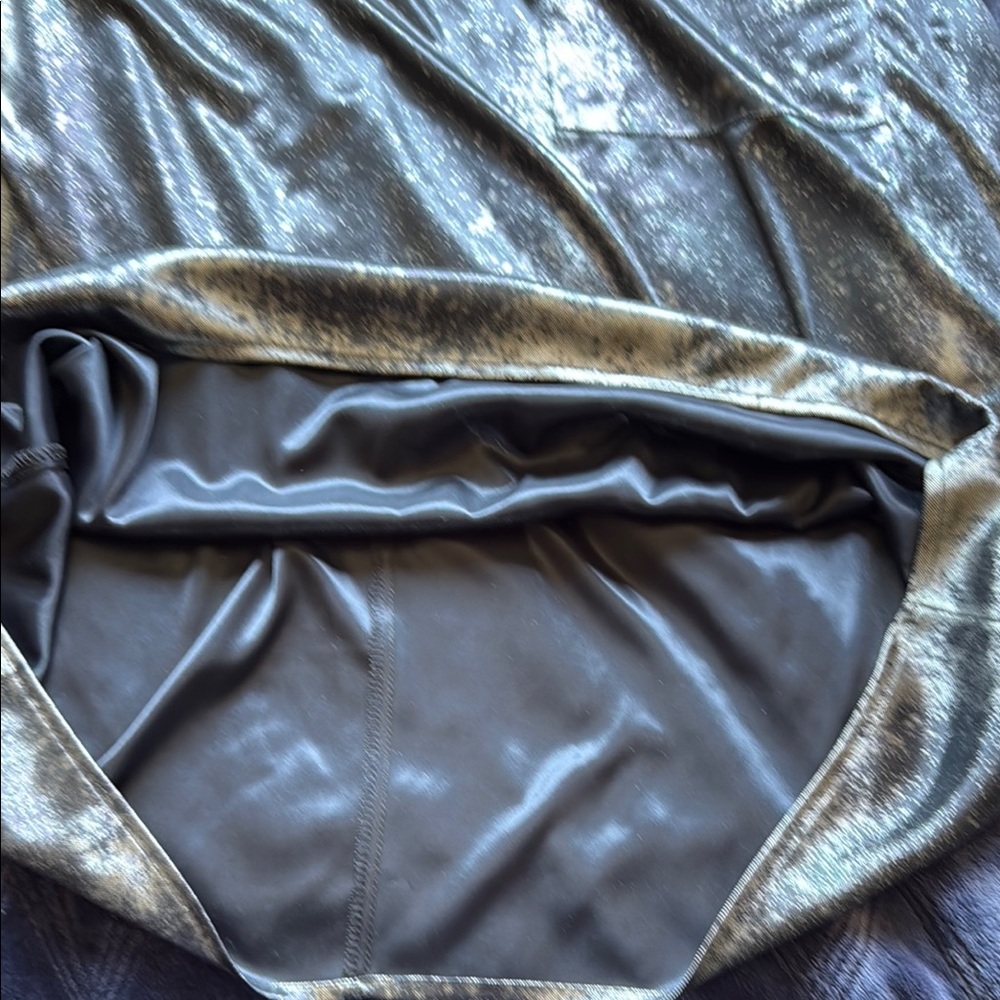Vintage Gianna Women’s Black Silver metallic look Oversized Short Sleeve Top M - Picture 14 of 17